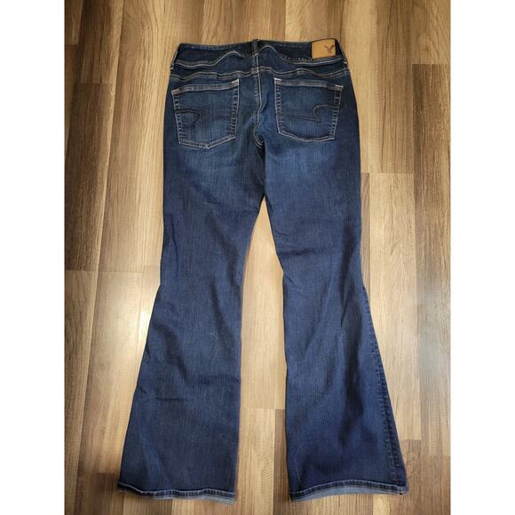 American Eagle Super Stretch Low-Rise Kick Boot Jeans Women's Size 8 regular - Picture 4 of 9